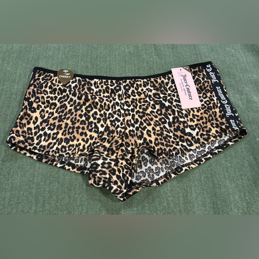 NWT JUICY COUTURE CHEEKY ANIMAL PRINT UNDERWEAR 1X